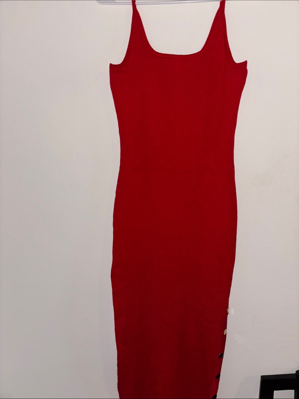 Fashion Nova Red Maxi Tank Dress